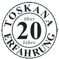 Logo Toskana über 20 Jahre